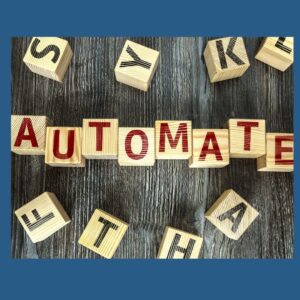 The word automate spelled out in a scrabell