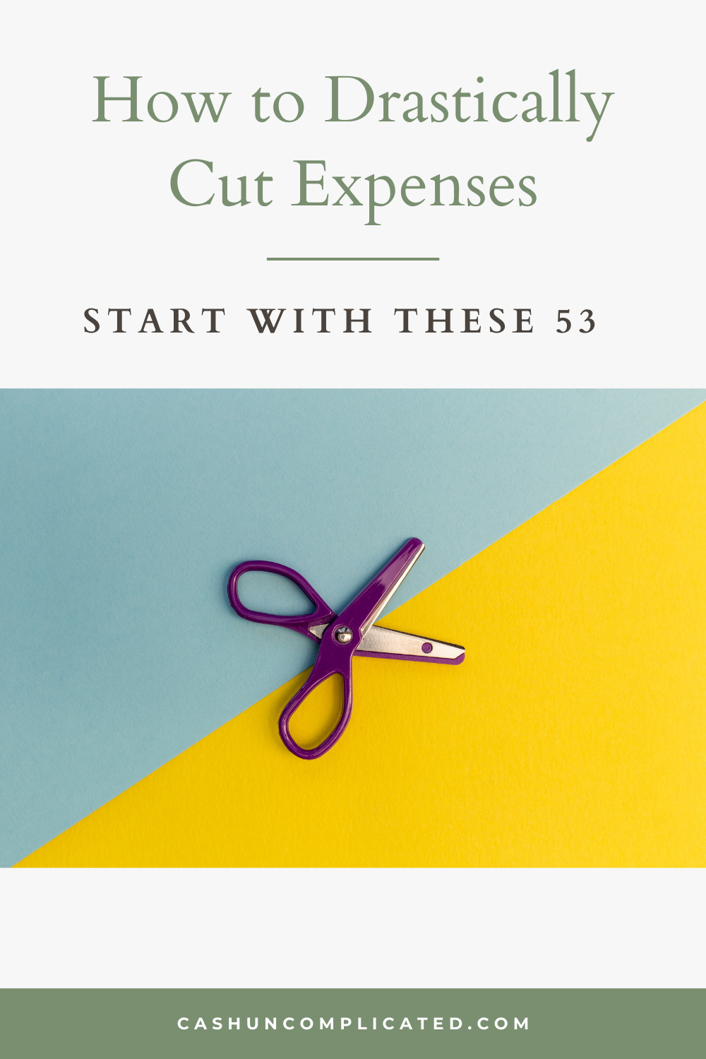 Scissors to cut expenses