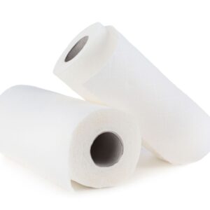 Two paper towel rolls