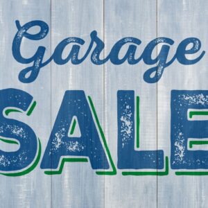 Garage sale sign