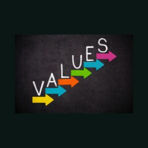 Values with arrows