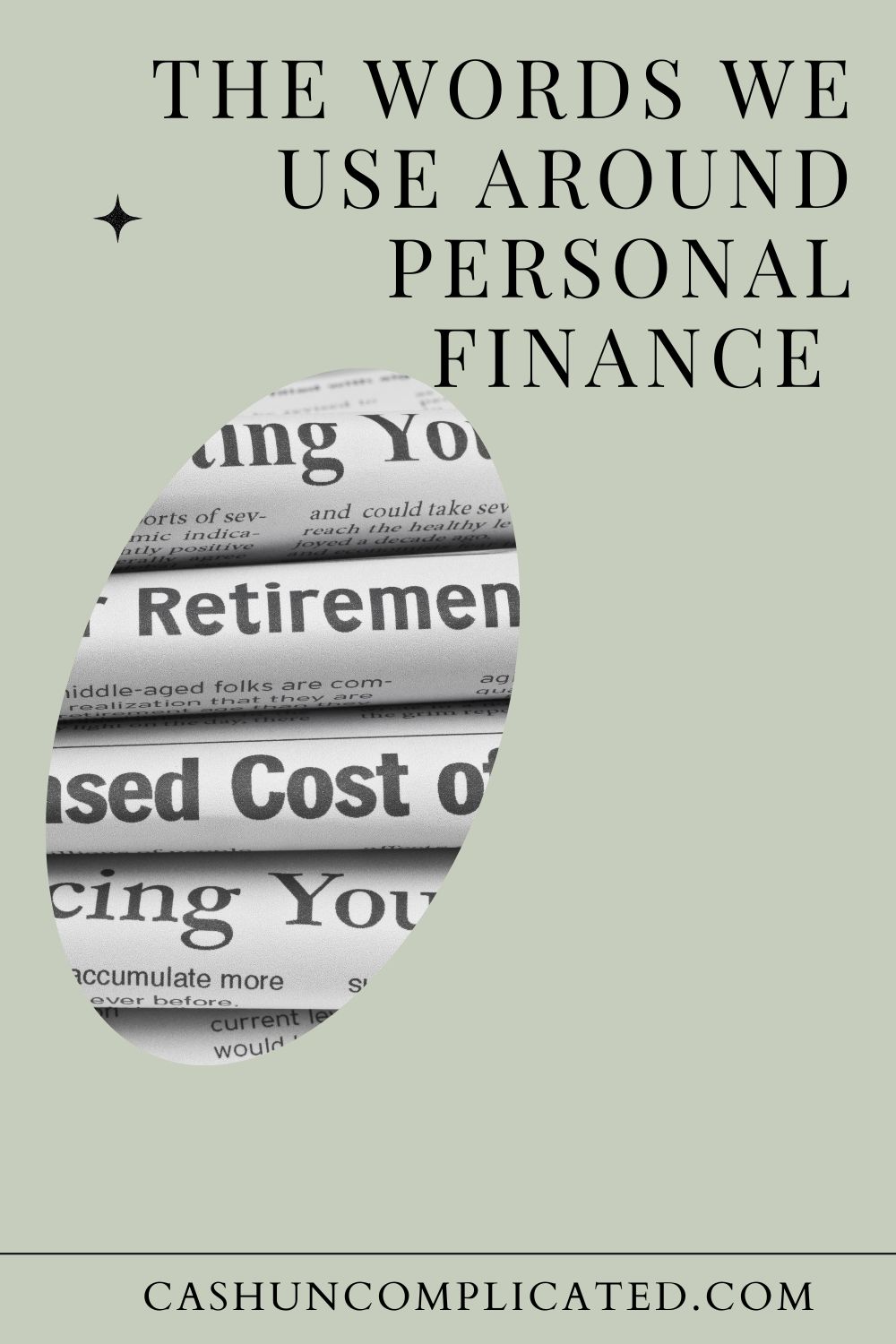 Words around personal finance